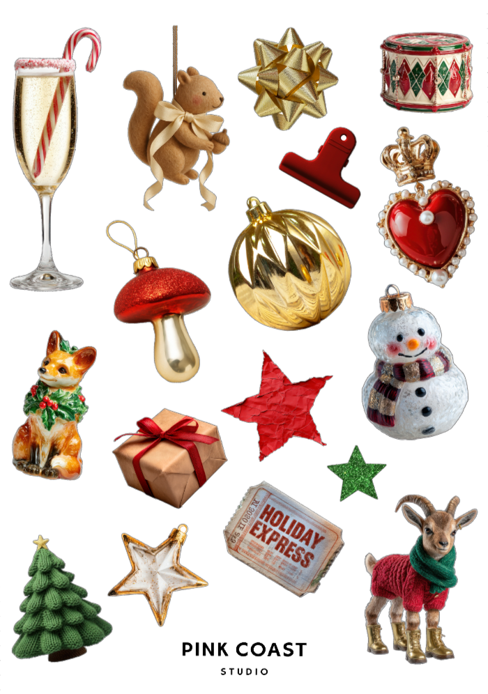 🎄Christmas Trinkets Mini Sticker Sheet