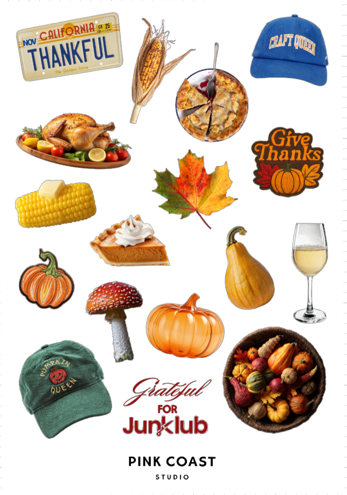🍂 Friendsgiving Mini Sticker Sheet 🥧