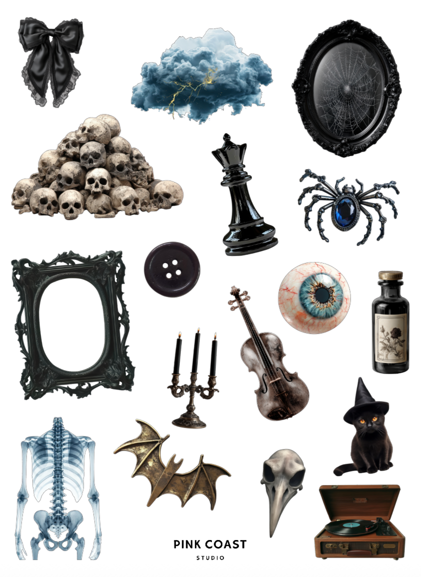 ♟️ Haunted Parlor Large Sticker Sheet