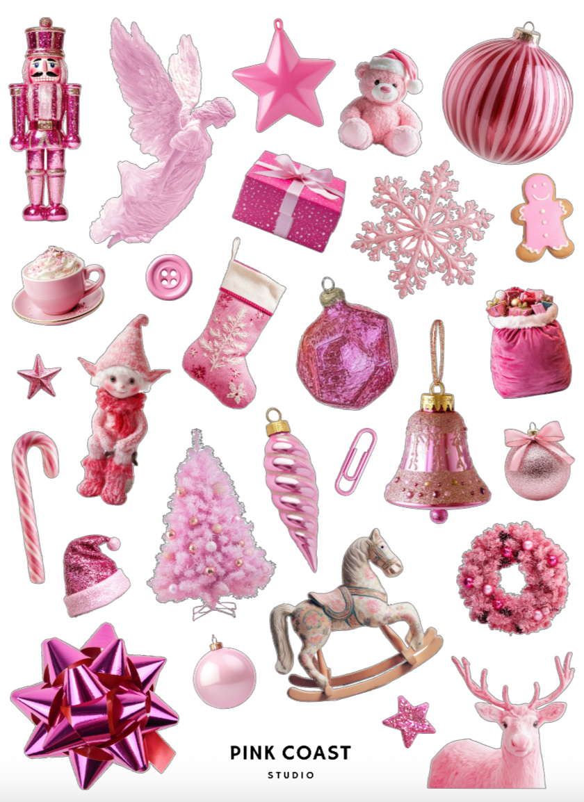 π Pinkmas Wonderland Large Sticker Sheet