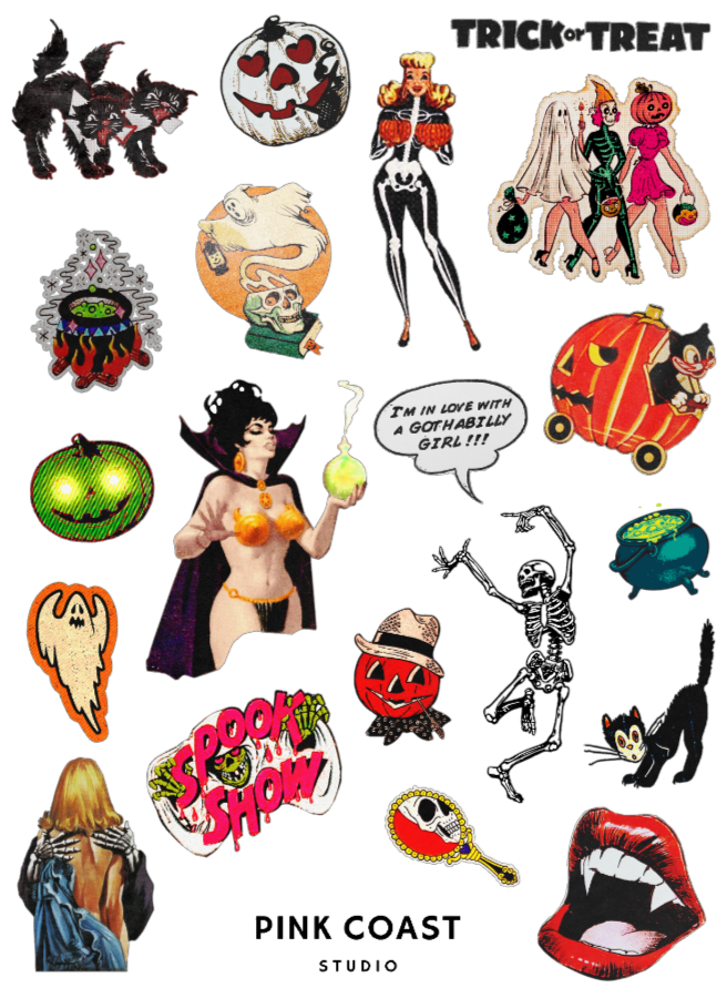 Retro Halloween III Sticker Sheet
