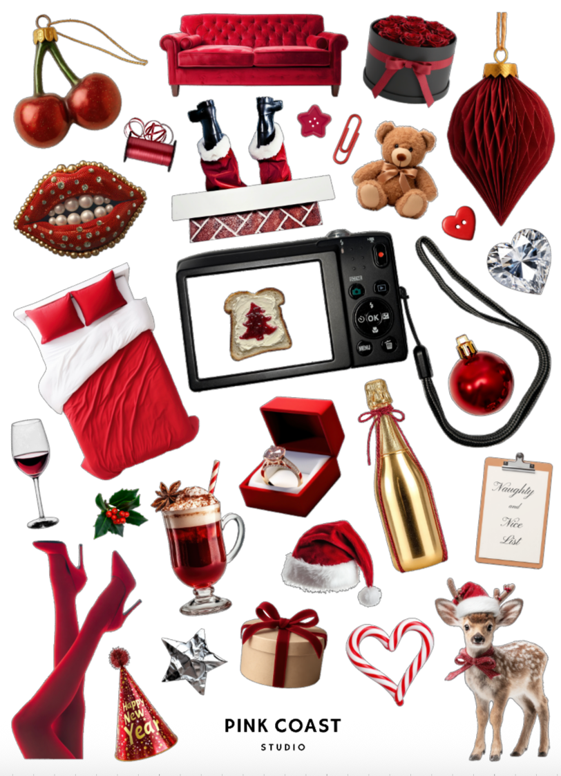 💋 Santa Baby Mini Sticker Sheet