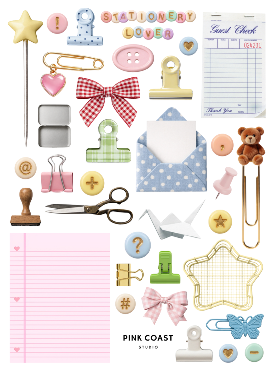 Stationery Lover Large Sticker Sheet