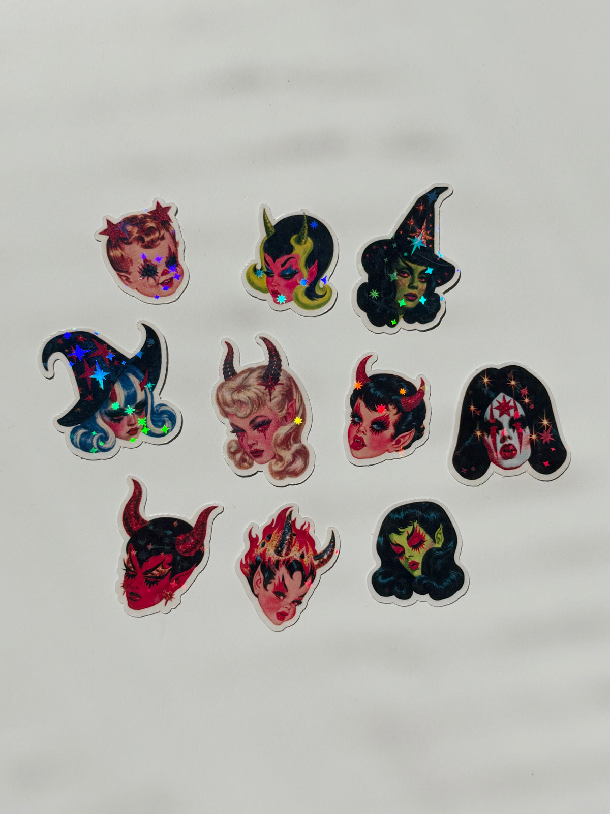 Hot & Hexed: Mini Flake Sticker Pack (10 Stickers)