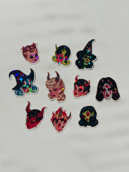 Hot & Hexed: Mini Flake Sticker Pack (10 Stickers)