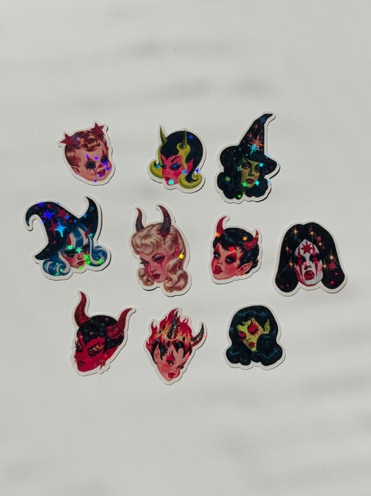 Hot & Hexed: Mini Flake Sticker Pack (10 Stickers)