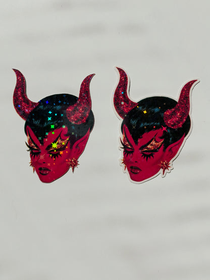 Hot & Hexed: Holographic Die-Cut Stickers