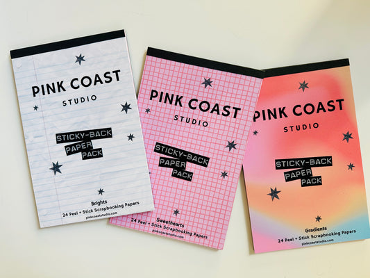 (PRE-ORDER) ✂️ Sticky-Back Scrapbook Paper Pad (3 Styles)