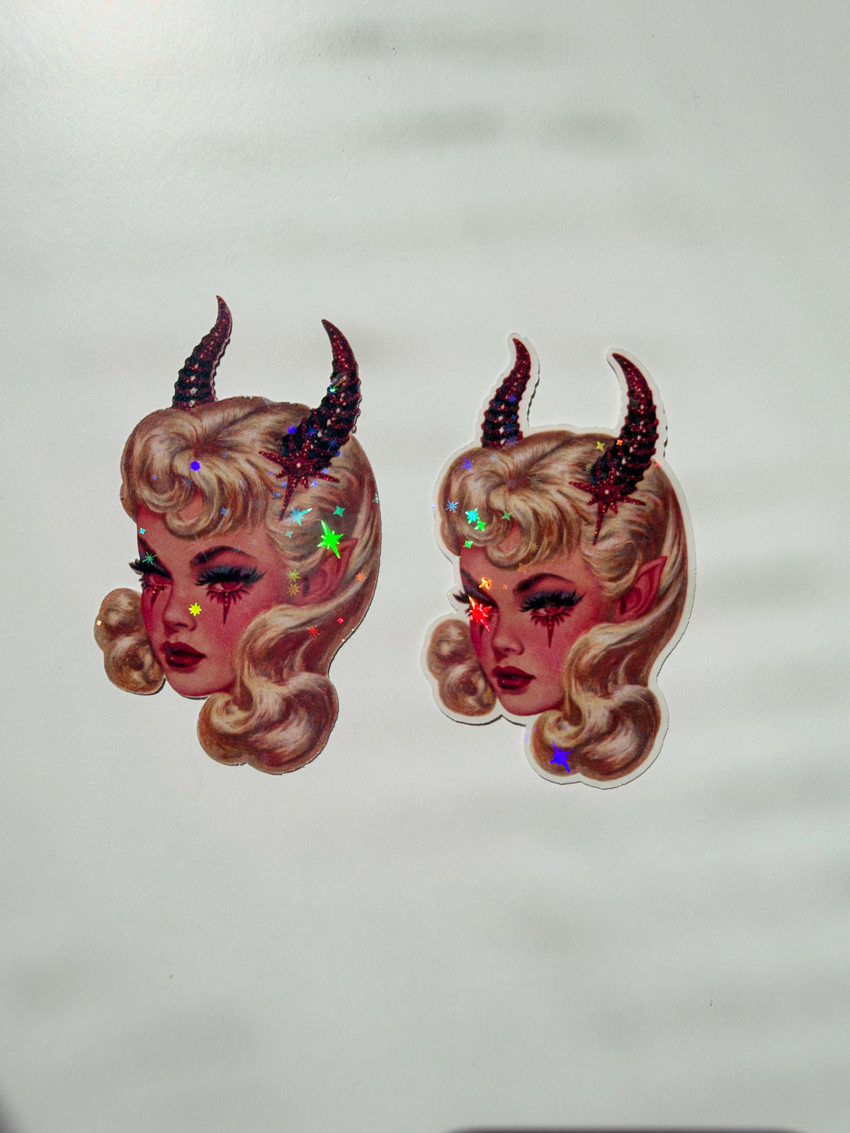 Hot & Hexed: Holographic Die-Cut Stickers