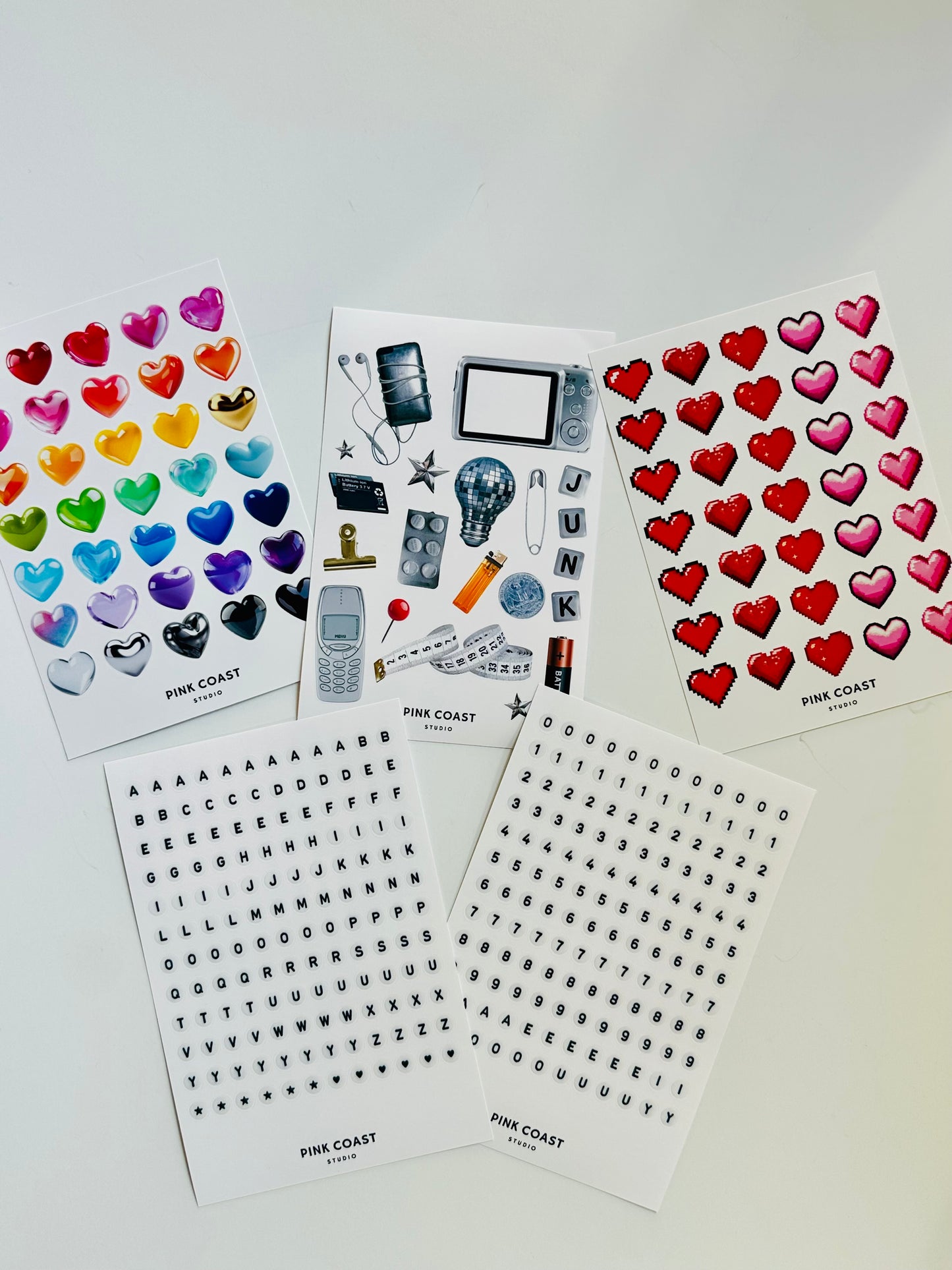 Glazed Hearts Mini Sticker Sheet