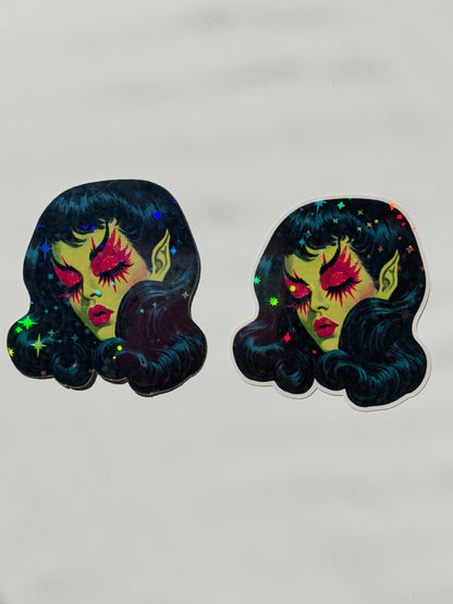 Hot & Hexed: Holographic Die-Cut Stickers