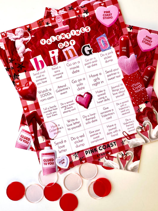 Valentine’s Day Bingo – Love & Self-Care Activity Card