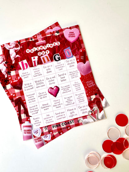 Valentine’s Day Bingo – Love & Self-Care Activity Card