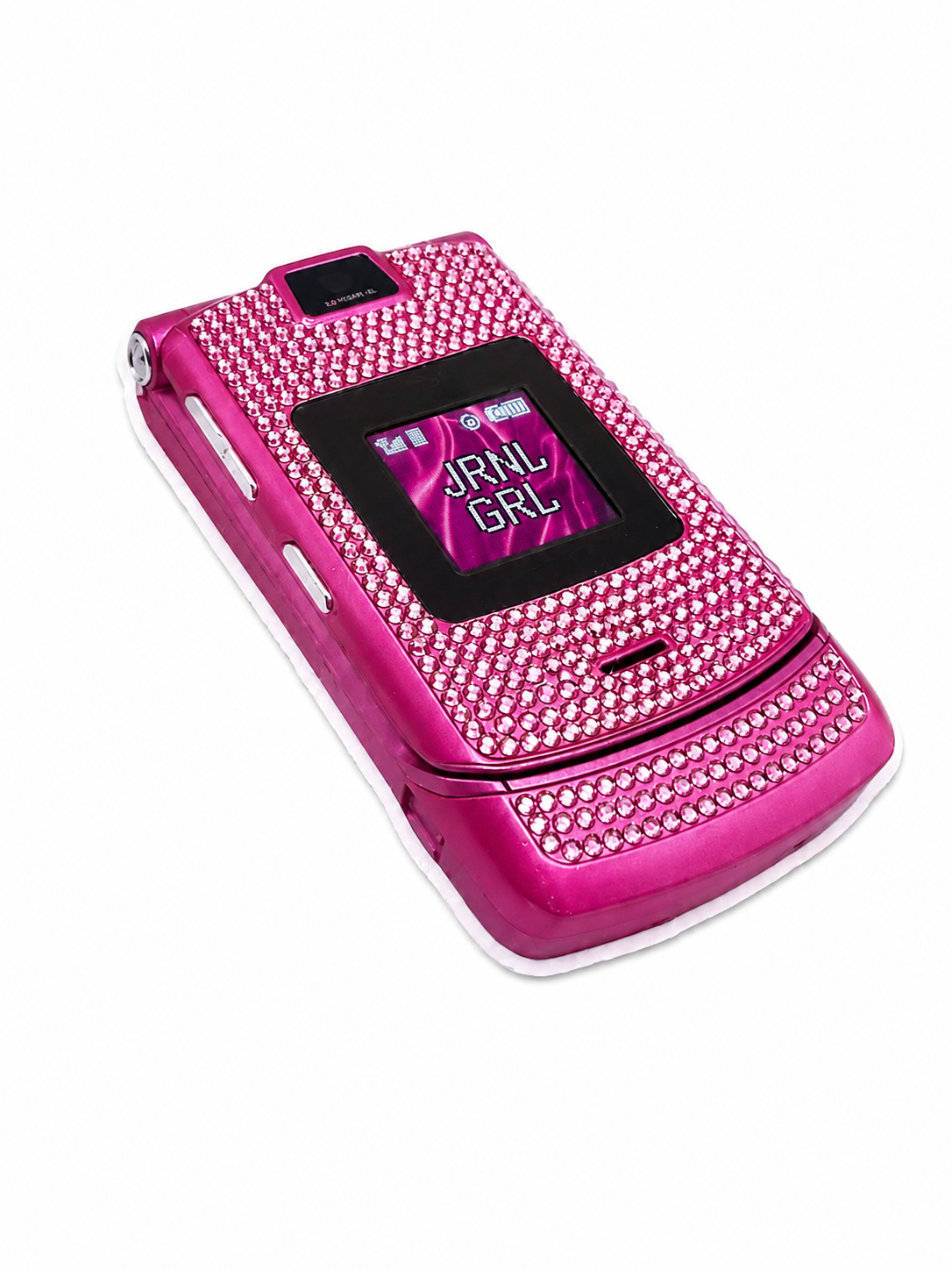 JRNL GRL RAZR-inspired Bedazzled Flip Phone Sticker