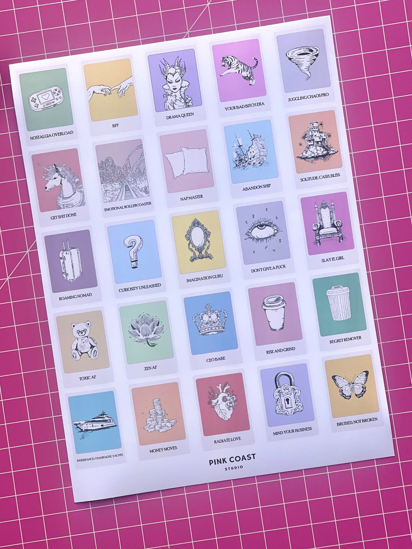 🃏💫 Read the Room Large Sticker Sheet