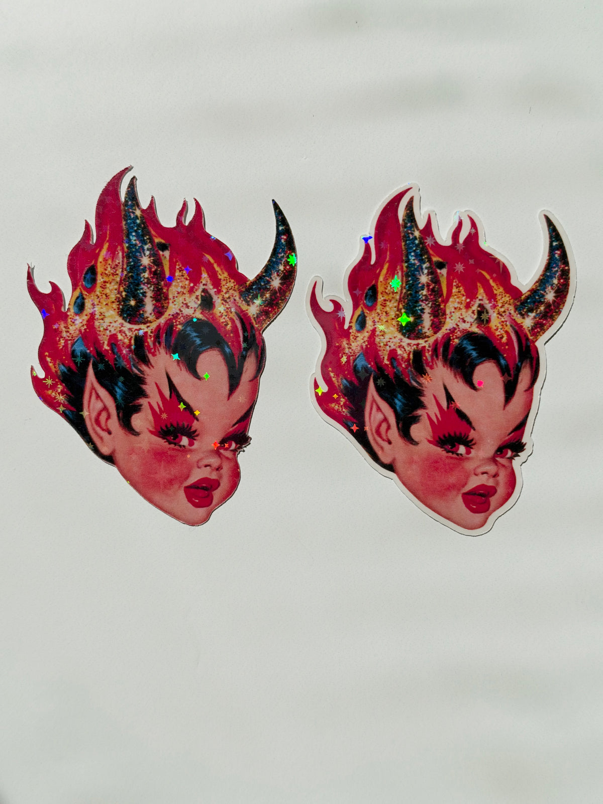 Hot & Hexed: Holographic Die-Cut Stickers