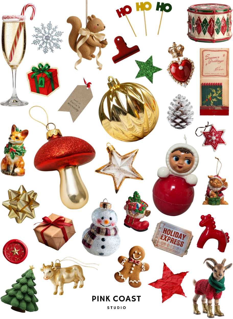 🎄 Christmas Trinkets Sticker Sheet