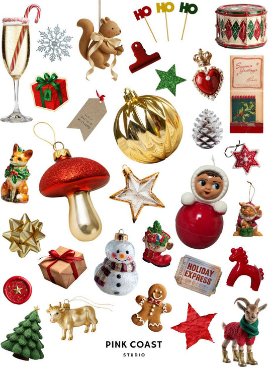 🎄 Christmas Trinkets Sticker Sheet