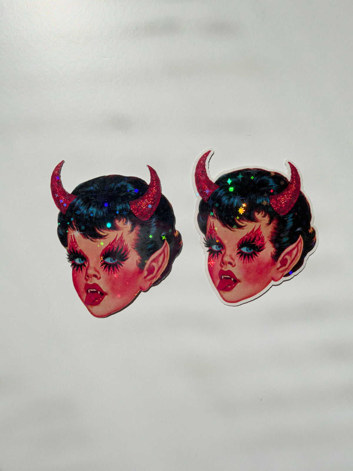 Hot & Hexed: Holographic Die-Cut Stickers