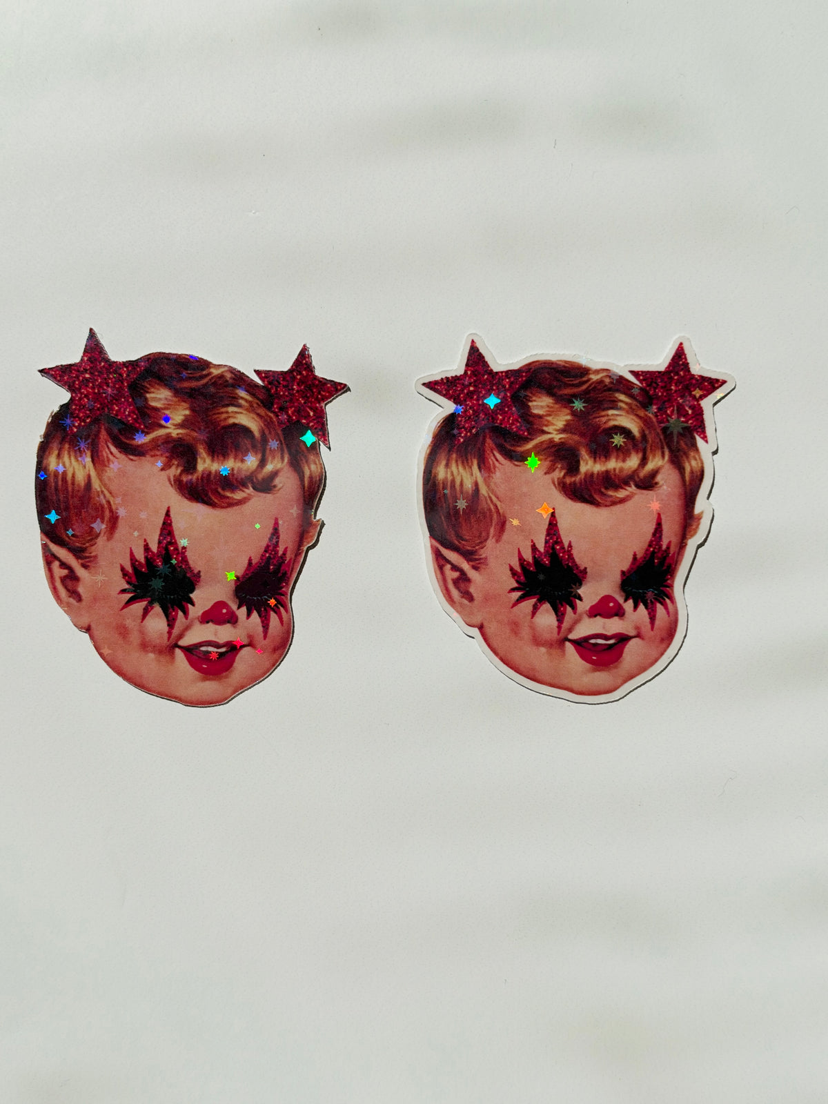 Hot & Hexed: Holographic Die-Cut Stickers