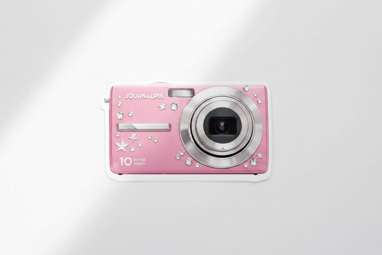 Journalpix digital camera sticker
