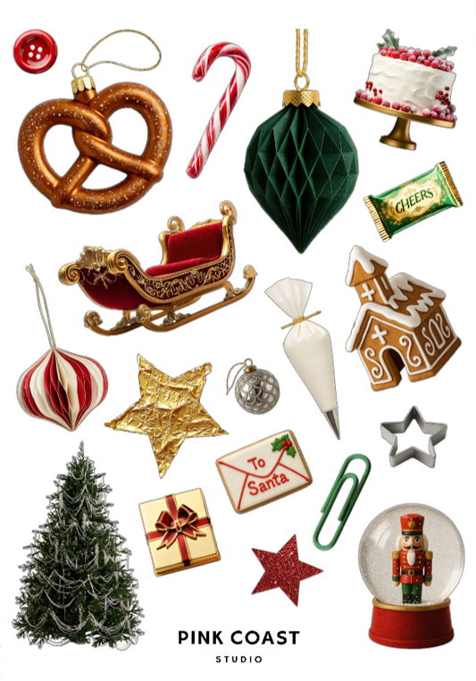 🎁 🍭 Holiday Sweets and Treats Mini Sticker Sheet