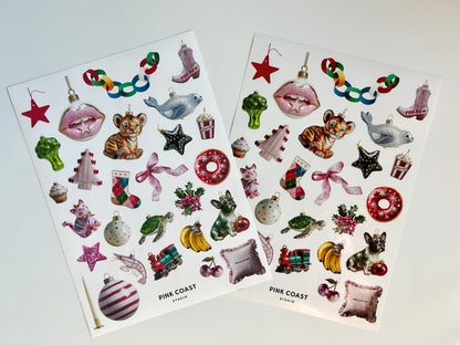 🎊 Merry + Bright Large Sticker Sheet