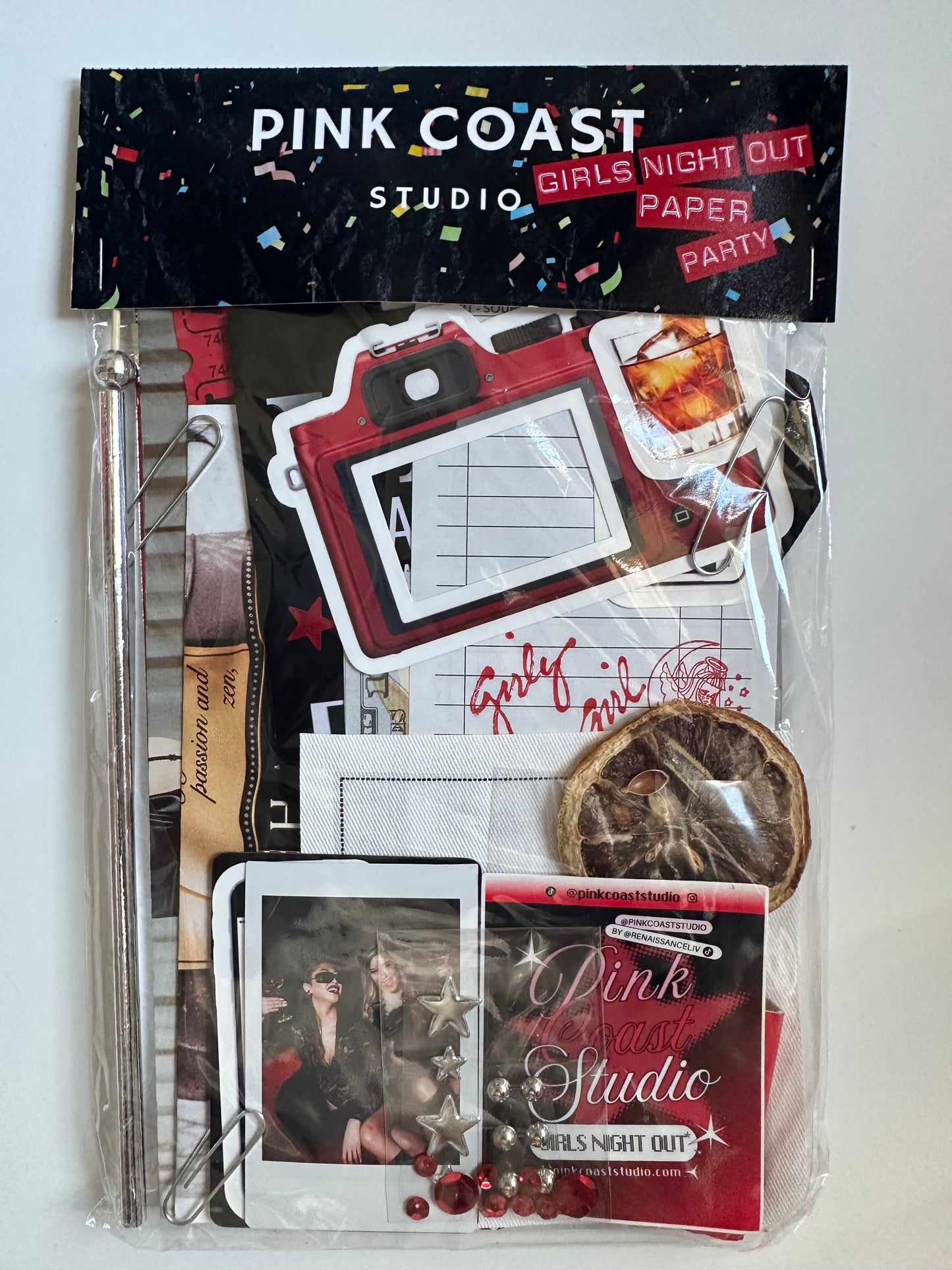 Girls Night Out Paper Party Premium Scrap Pack 💃🏾✨🍸