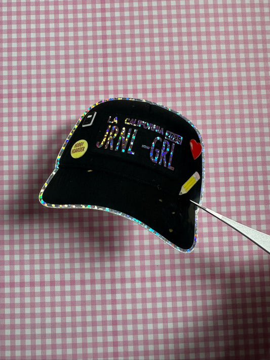 JRNL GRL Dad Cap Large Sticker
