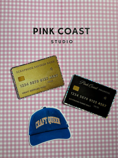 Pink Coast Financial Credit Card Sticker