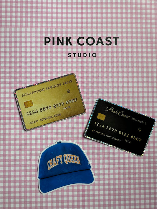 Pink Coast Financial Credit Card Sticker