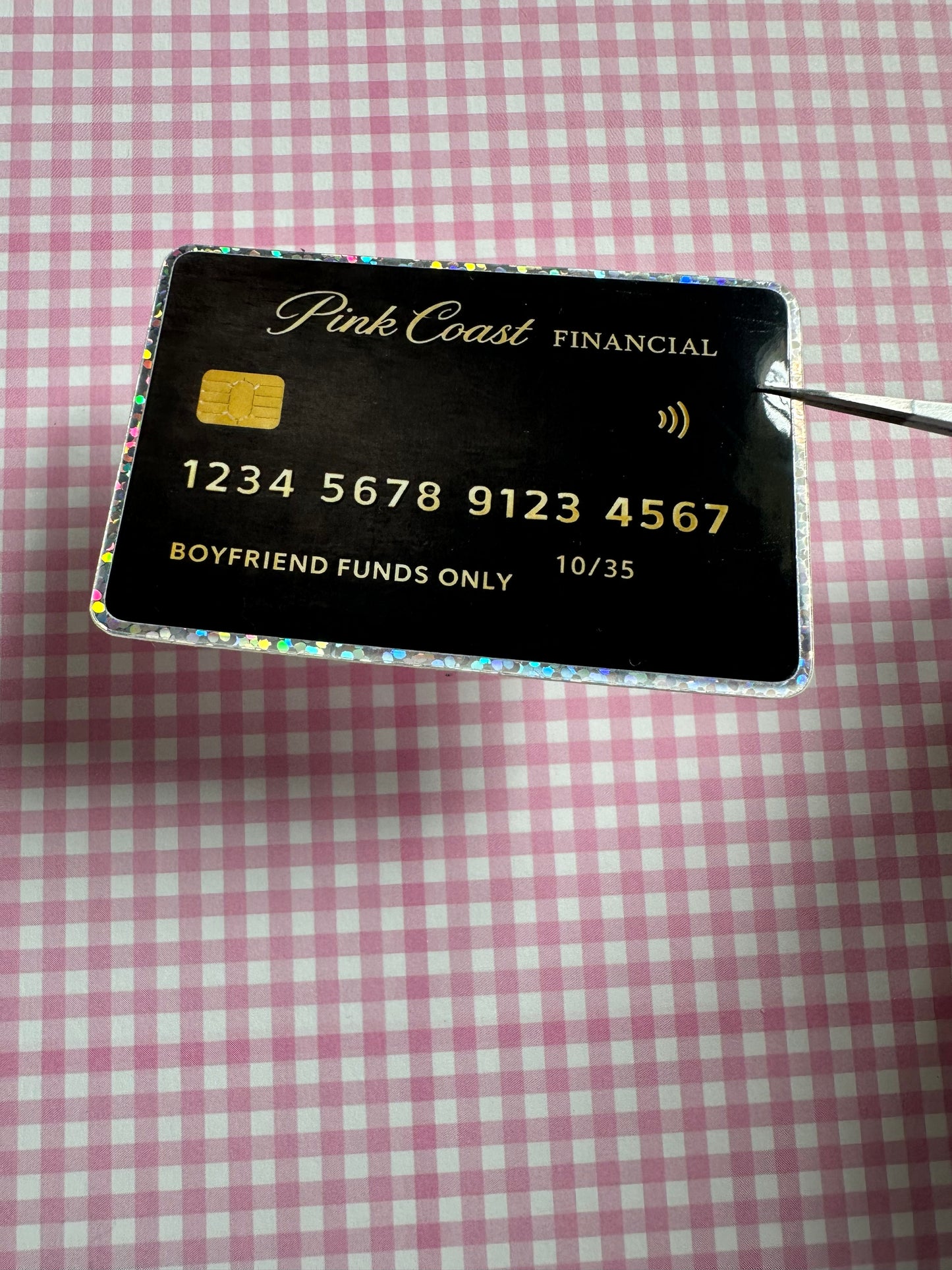 Pink Coast Financial Credit Card Sticker