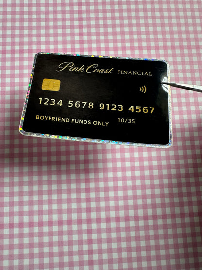 Pink Coast Financial Credit Card Sticker