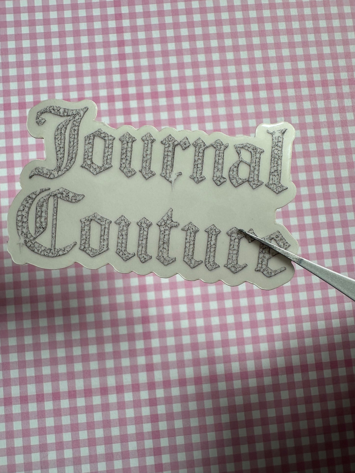 Journal Couture Large Sticker