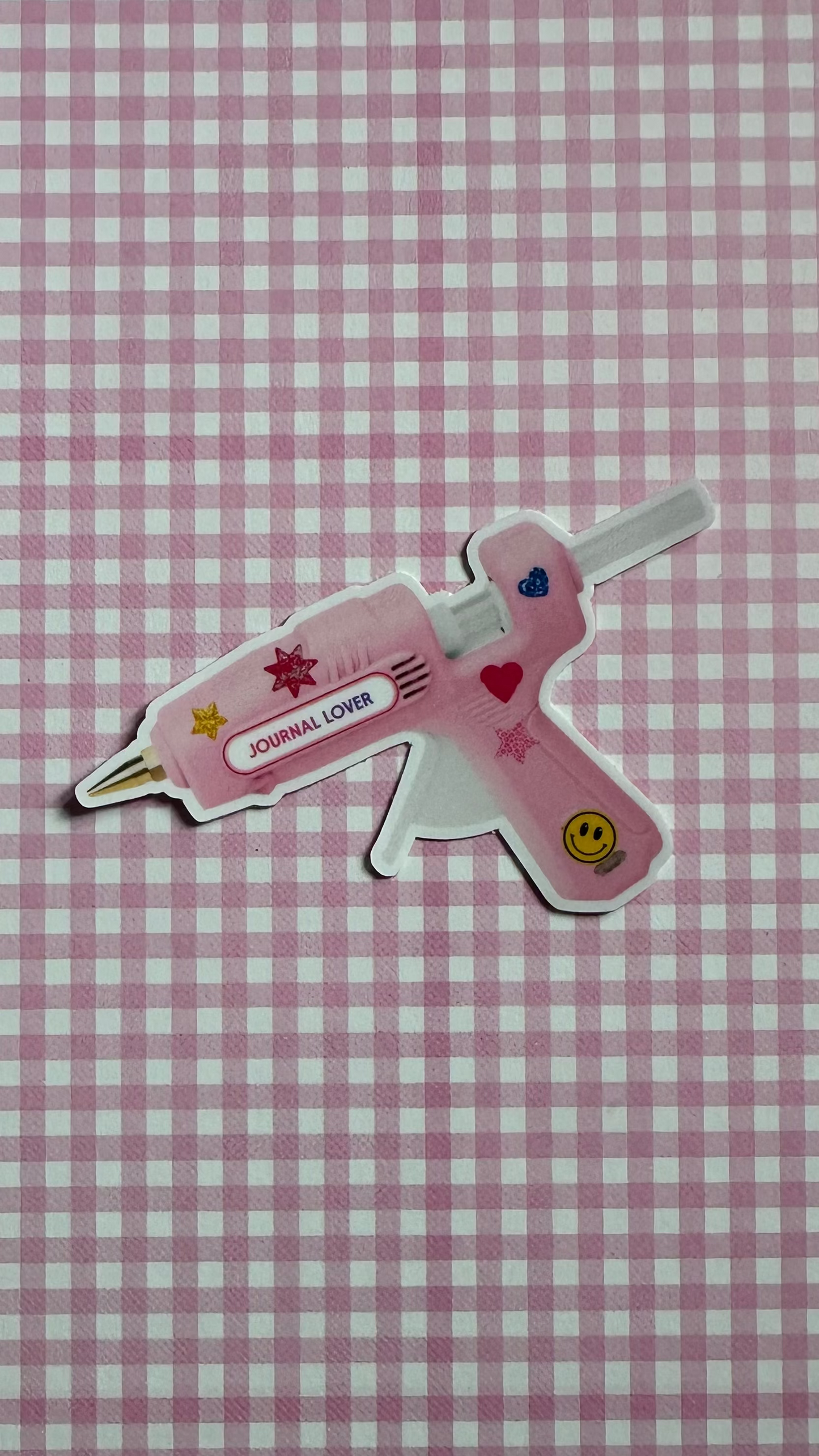Journal Lover Glue Gun Sticker
