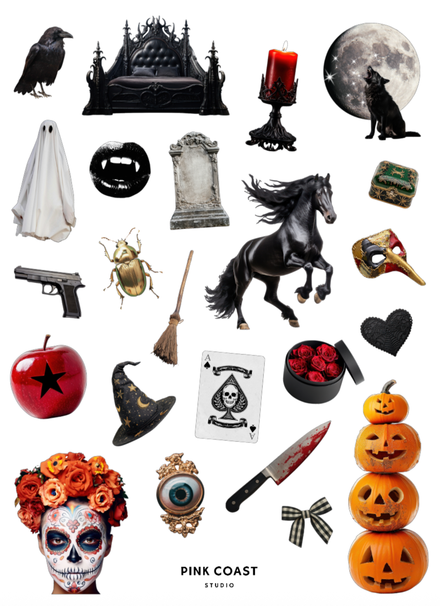 🪦 Graveyard Glamour Large Sticker Sheet