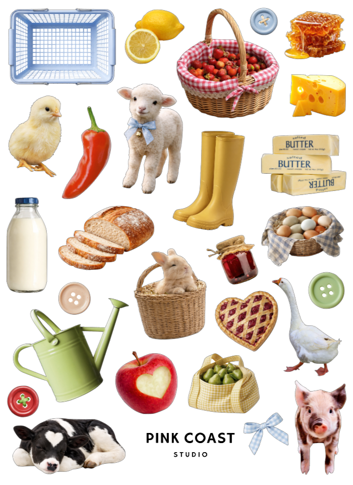 🐑 La Petite Ferme Large Sticker Sheet