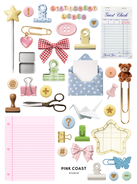 Stationery Lover Large Sticker Sheet