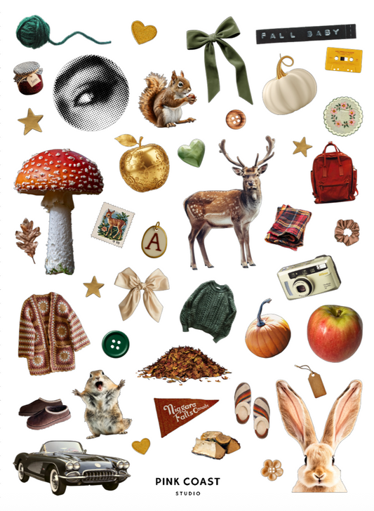 🍂 Woodland Cozies Sticker Sheet!
