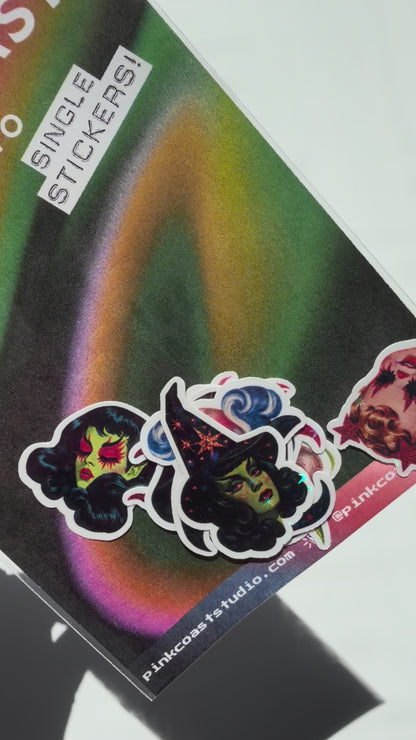 Hot & Hexed: Mini Flake Sticker Pack (10 Stickers)